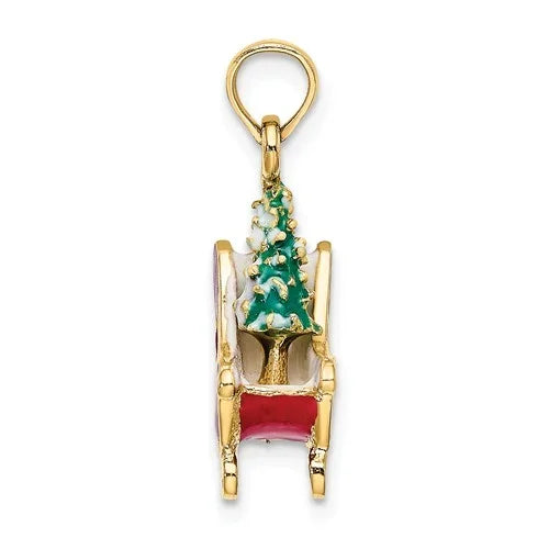 Tree and Sleigh Charm