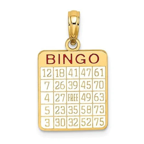 Bingo Card Charm