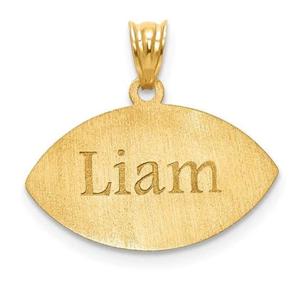 Personalized Football Charm