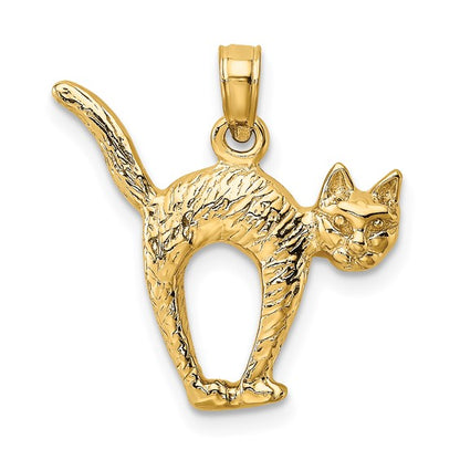 Arch Back and Raised Tail Cat Charm