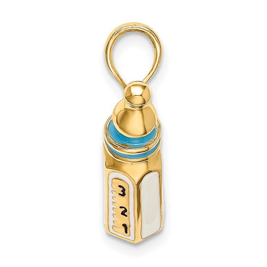 Enamel Baby Bottle Charm