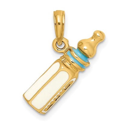 Enamel Baby Bottle Charm