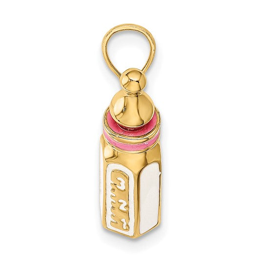 Enamel Baby Bottle Charm