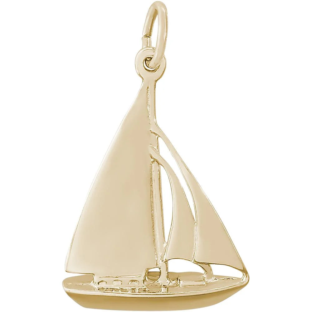 Cutter Sailboat Charm