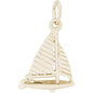 Striped Sloop Sailboat Charm