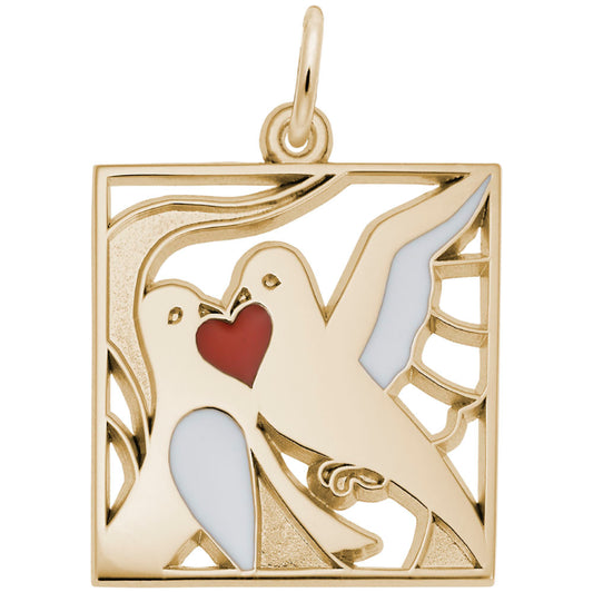 Turtle Doves Charm