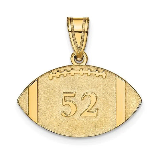 Personalized Football Charm