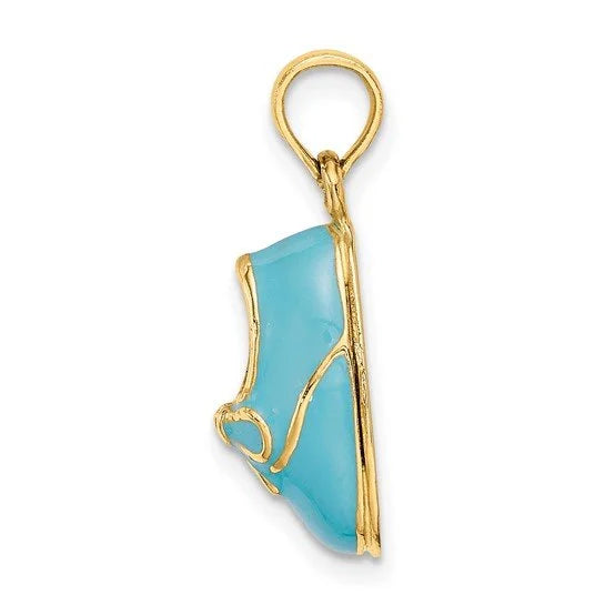 Enamel Baby Shoe Charm