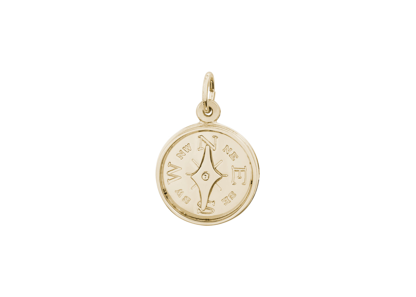 Compass with Needle Charm