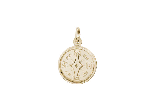 Compass with Needle Charm