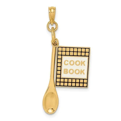 Cookbook and Spoon Charm