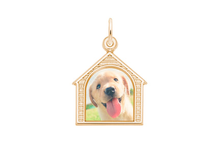 Personalized Photo Art Dog House Charm