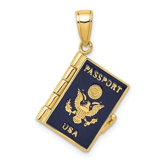 Moveable Passport Charm