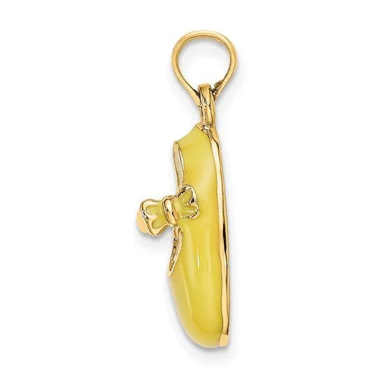 Enamel Baby Shoe Charm