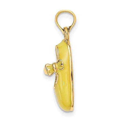 Enamel Baby Shoe Charm